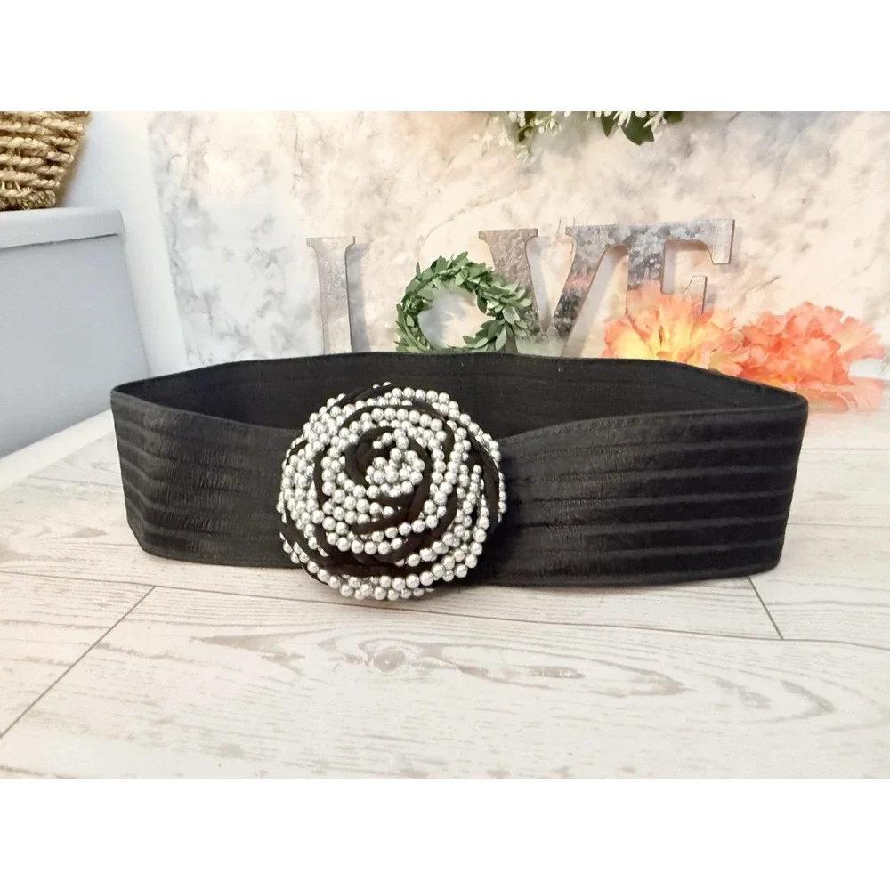 Vintage Charmant Beverly Hills Black Stretch 29